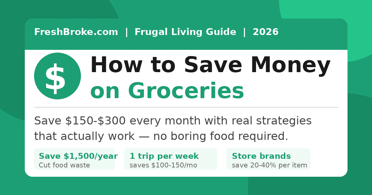 how to save money on groceries